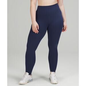 Lululemon 'Wunder' Blue Train High-Rise Tight 28" Size 8